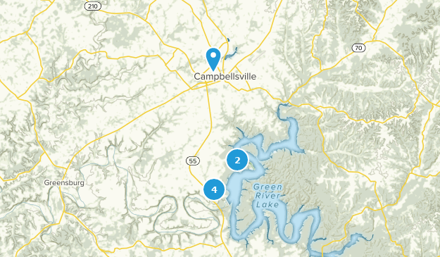 Campbellsville, Kentucky Map