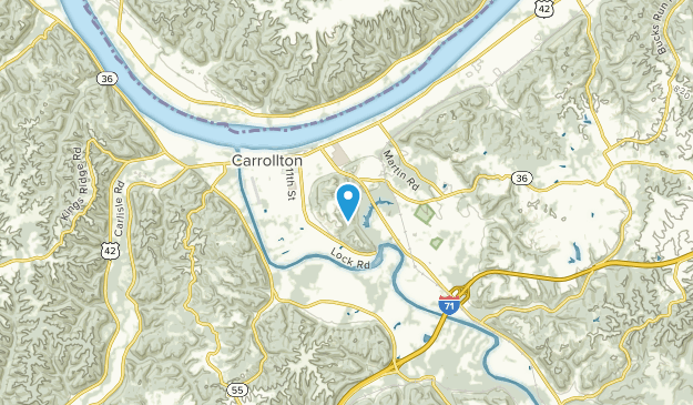 Carrollton, Kentucky Map