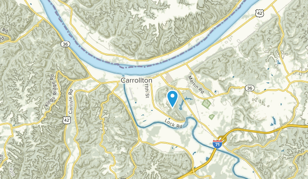 Carrollton, Kentucky Map