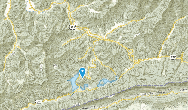 Cawood, Kentucky Map