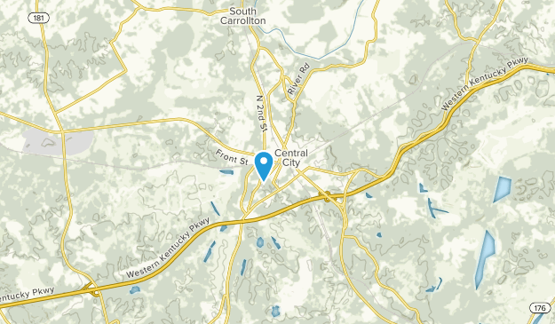 Central City, Kentucky Map