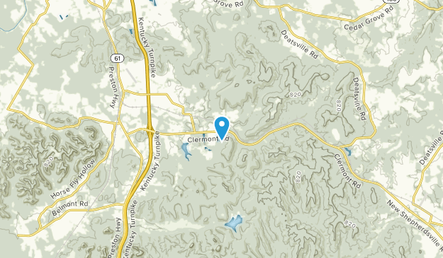 Clermont, Kentucky Map