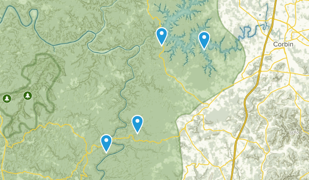 Corbin, Kentucky Map