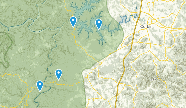 Corbin, Kentucky Map