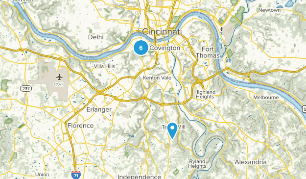 Covington, Kentucky Map