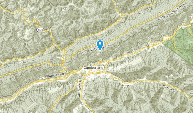 Cumberland, Kentucky Map