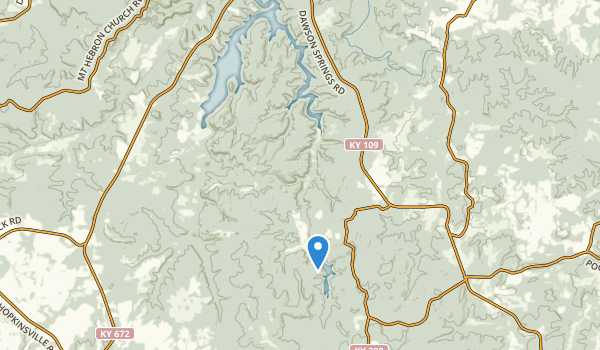 Dawson Springs, Kentucky Map