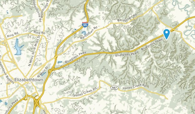 Elizabethtown, Kentucky Map