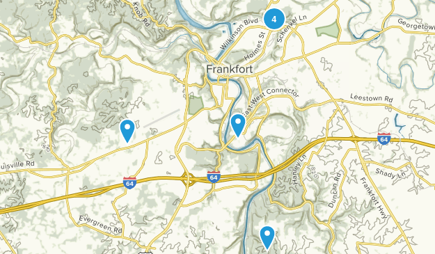 Frankfort, Kentucky Map