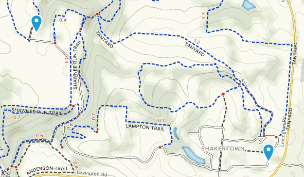 Harrodsburg, Kentucky Map