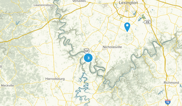 Harrodsburg, Kentucky Map