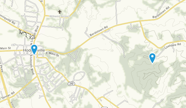 Hodgenville, Kentucky Map