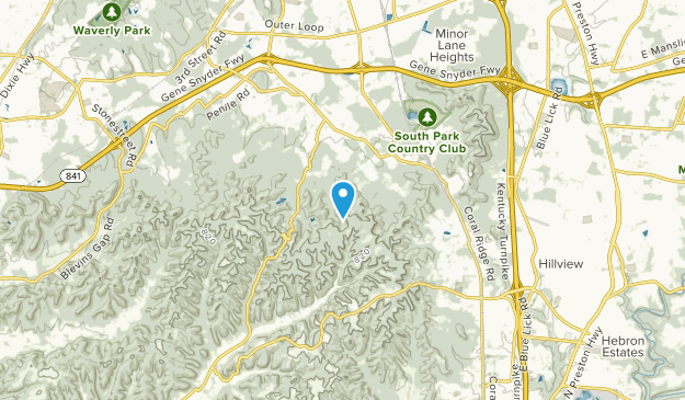 Hollyvilla, Kentucky Map