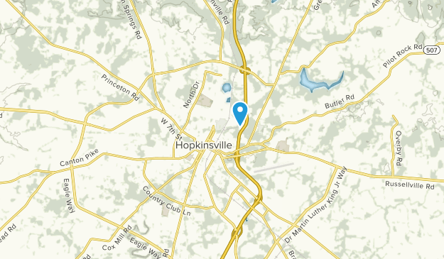 Hopkinsville, Kentucky Map