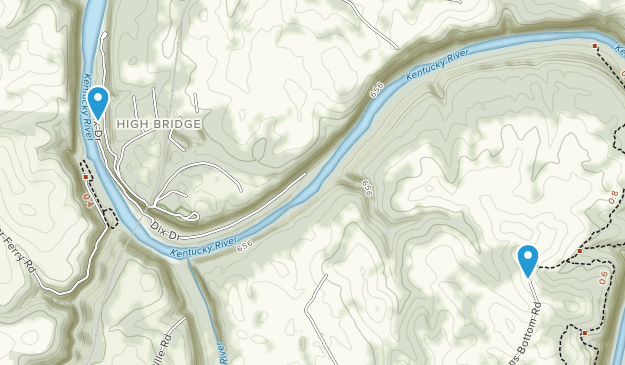 Lancaster, Kentucky Map