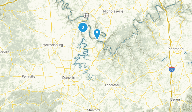 Lancaster, Kentucky Map