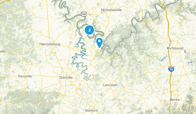 Lancaster, Kentucky Map