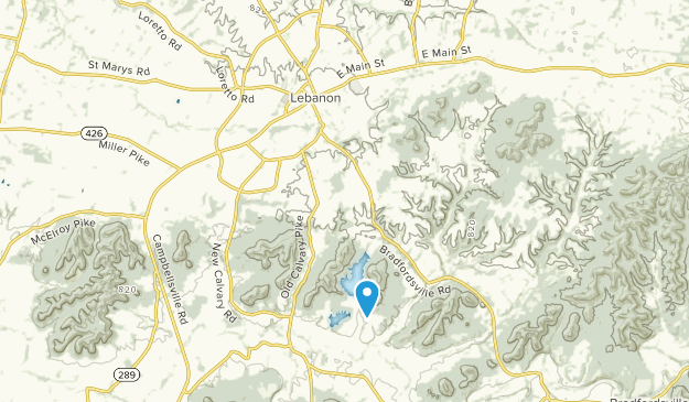 Lebanon, Kentucky Map
