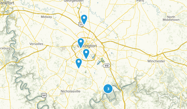 Lexington, Kentucky Map