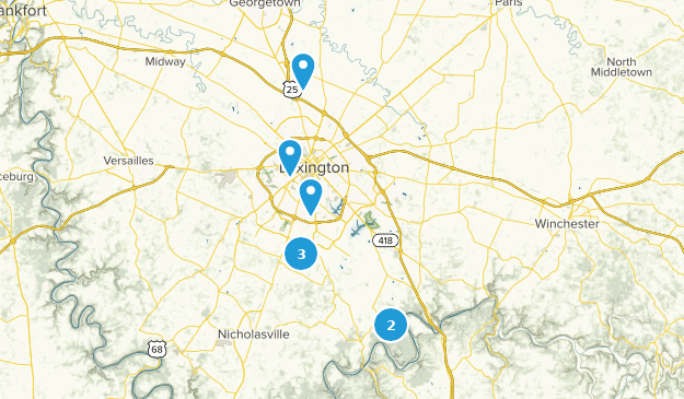 Lexington, Kentucky Map