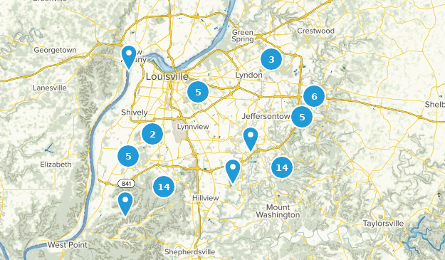 Louisville, Kentucky Map