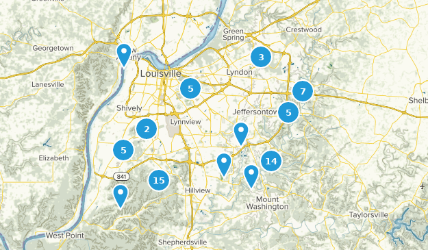 Louisville, Kentucky Map