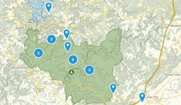 Mammoth Cave, Kentucky Map