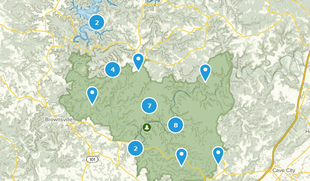 Mammoth Cave, Kentucky Map