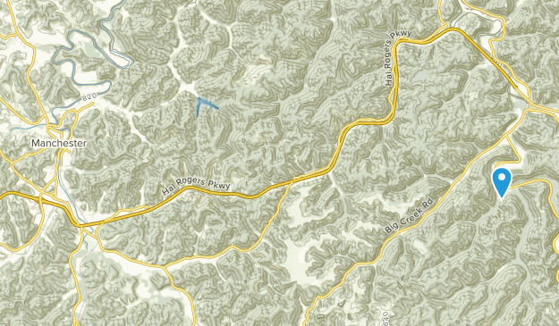 Manchester, Kentucky Map