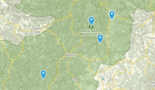 McKee, Kentucky Map