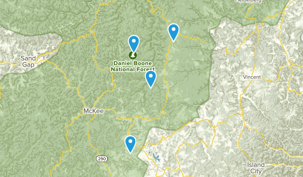 McKee, Kentucky Map