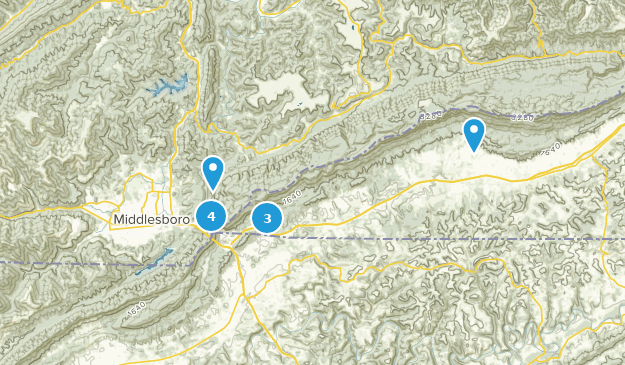 Middlesboro, Kentucky Map