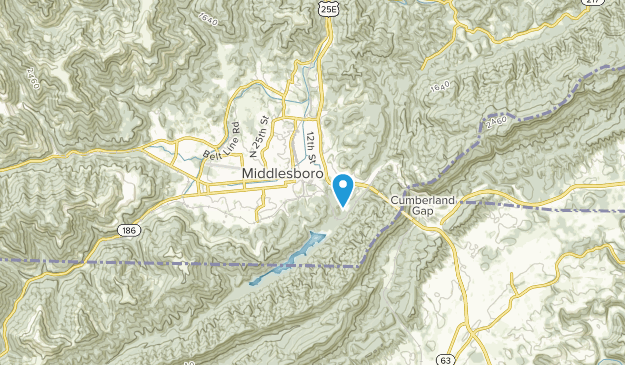 Middlesborough, Kentucky Map