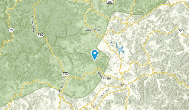 Mildred, Kentucky Map