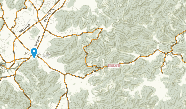 Monticello, Kentucky Map