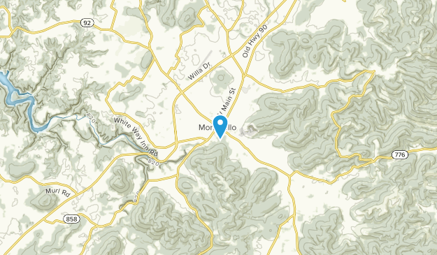 Monticello, Kentucky Map