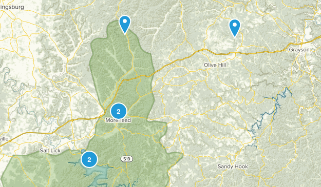 Morehead, Kentucky Map