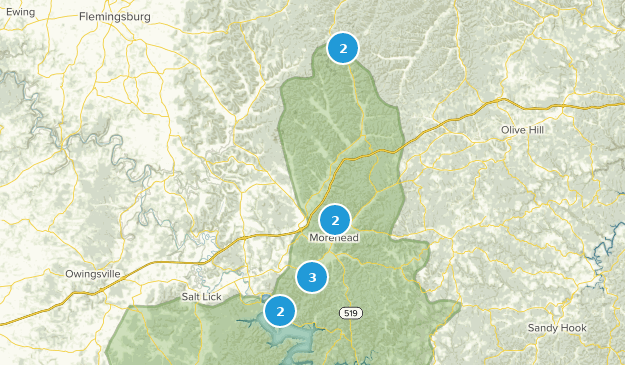Morehead, Kentucky Map