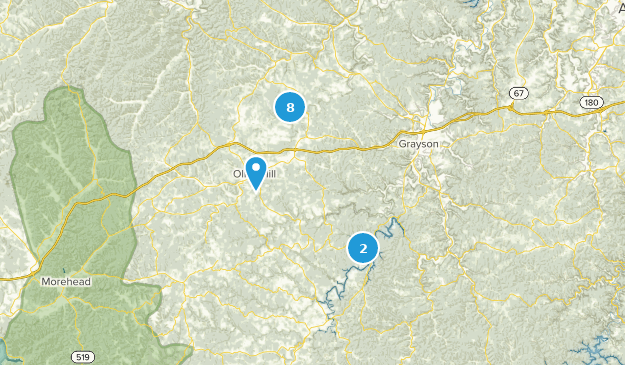 Olive Hill, Kentucky Map