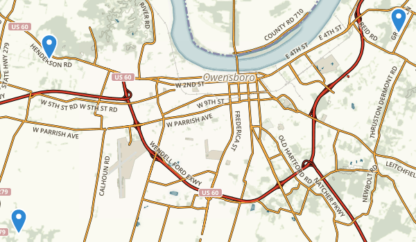 Owensboro, Kentucky Map