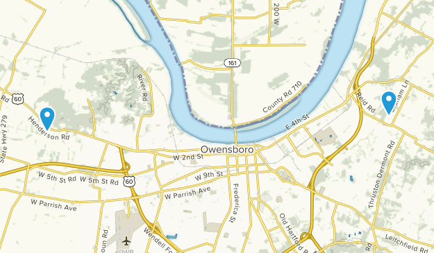 Owensboro, Kentucky Map