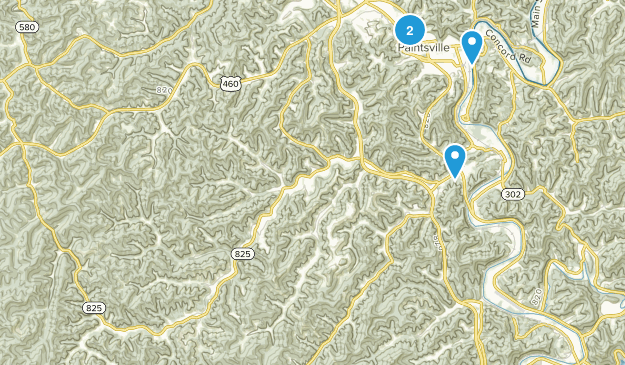 Paintsville, Kentucky Map