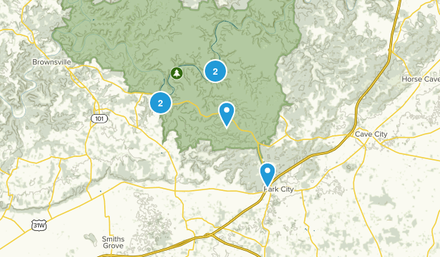Park City, Kentucky Map