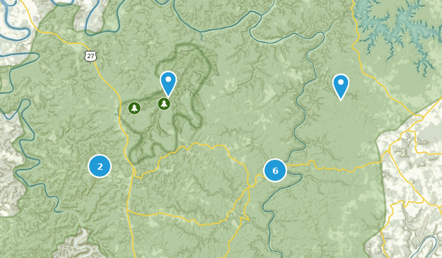 Parkers Lake, Kentucky Map