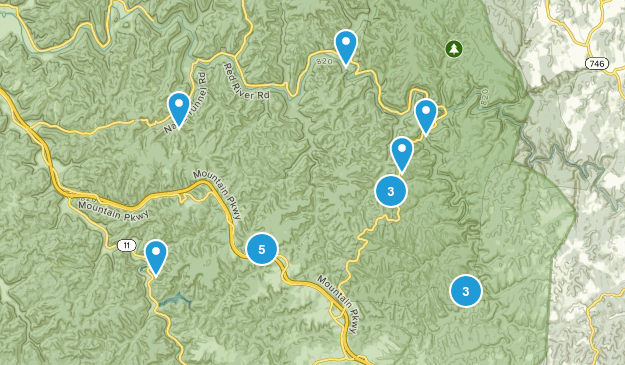 Pine Ridge, Kentucky Map