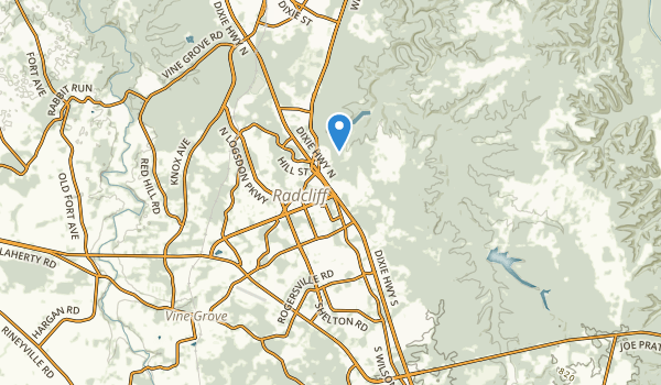 Radcliff, Kentucky Map