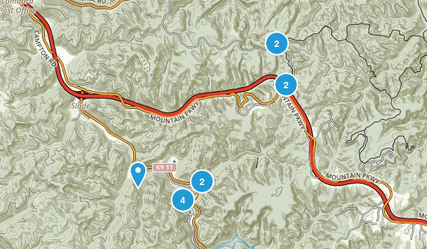 Slade, Kentucky Map
