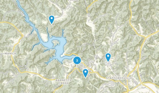 Staffordsville, Kentucky Map