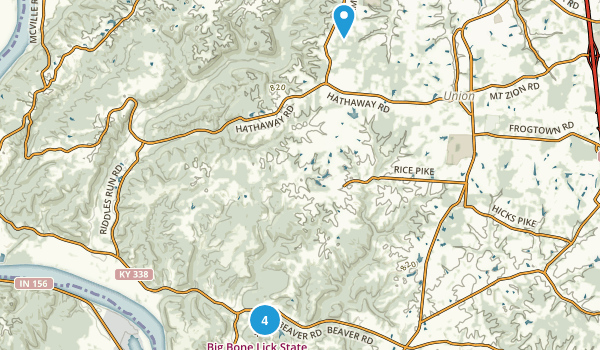 Union, Kentucky Map