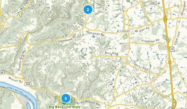 Union, Kentucky Map